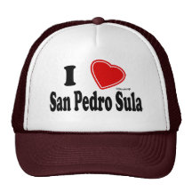 I Love San Pedro Sula Trucker Hats