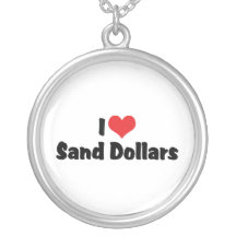 I Love Sand Dollars Pendants