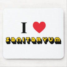 I Love Sanitaryum Computer Stuffs Mousepads