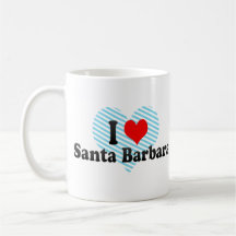 I Love Santa Barbara, United States Coffee Mug