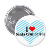 I Love Santa Cruz do Sul, Brazil Button