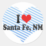 I Love Santa Fe, NM Round Sticker