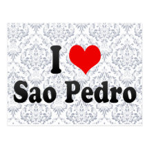 I Love Sao Pedro, Brazil Post Card