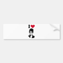 I Love Sarah Palin / I Heart Sarah Palin Bumper Sticker