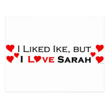 I Love Sarah Palin Post Card