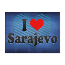 I Love Sarajevo, Bosnia and Herzegovina Postcards