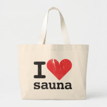 I Love Sauna Canvas Bag