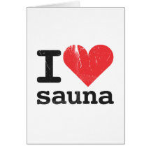 I Love Sauna Card