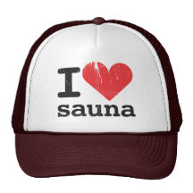 I Love Sauna Trucker Hats