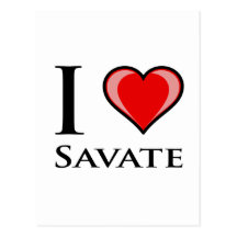 I Love Savate Postcards