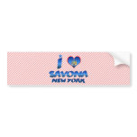 I love Savona, New York bumper stickers