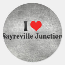 I Love Sayreville Junction, United States Round Sticker
