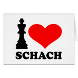 I love Schach Greeting Cards