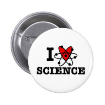 I Love Science Button