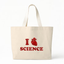 i love science / i heart science / anatomy bags