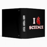 i love science / i heart science / anatomy vinyl binder