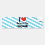 I Love Scientific Linguists Bumper Stickers