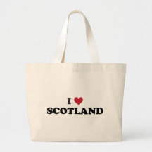 I Love Scotland Canvas Bag