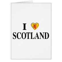 I Love Scotland Cards