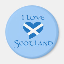 I Love Scotland Fridge Magnet