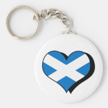 I Love Scotland Keychain