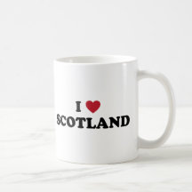 I Love Scotland Mugs