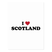 I Love Scotland Postcard