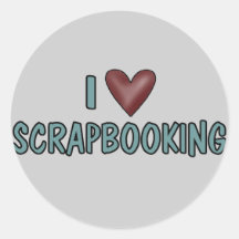I Love Scrapbooking Sticker