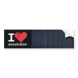 I Love Scratchin' Bumper Sticker 2 bumper stickers