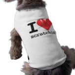 I Love Scratchin' Doggie Ribbed Tank Top pet clothing