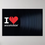 I Love Scratchin' Landscape Poster/Print