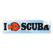 I Love Scuba Bumper Stickers