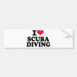 I love Scuba diving Bumper Sticker