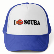 I Love Scuba Trucker Hat