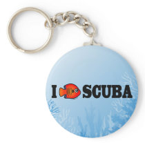 I Love Scuba Key Chains