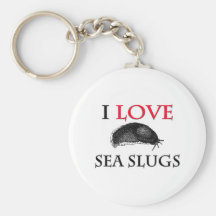 I Love Sea Slugs Keychain