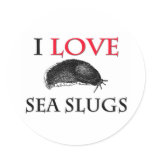 I Love Sea Slugs stickers