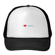 I Love Seafood Logo Trucker Hat