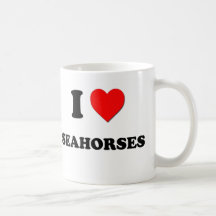 I Love Seahorses Mugs