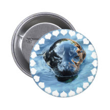 I Love Seals  Pin