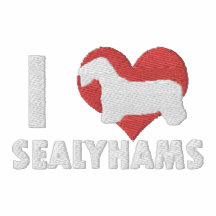 I Love Sealyhams Embroidered Shirt (Long Sleeve)