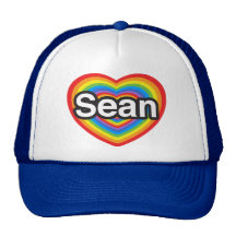 I love Sean. I love you Sean. Heart Mesh Hats