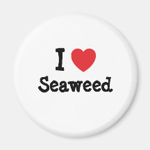 I love Seaweed heart T-Shirt Fridge Magnet