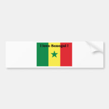 i love Senegal 2 from 933958store Bumper Stickers