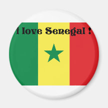 i love Senegal 2 from 933958store Refrigerator Magnet