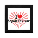 I love Sepak Takraw Keepsake Box