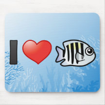I Love Sergeant Major Mouse Pads