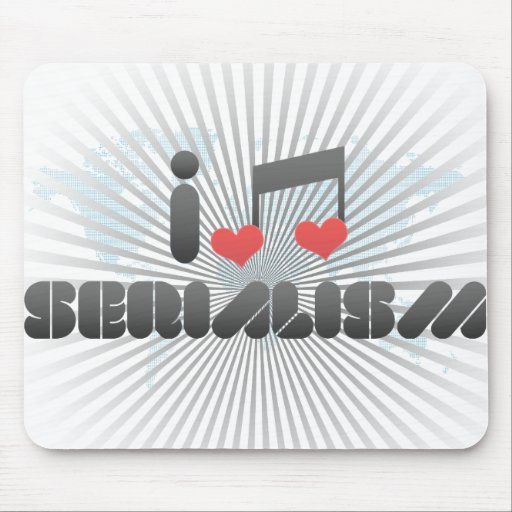 I Love Serialism Mouse Pad