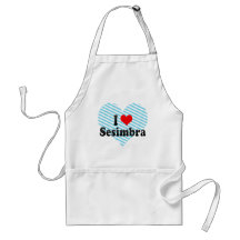I Love Sesimbra, Portugal Apron