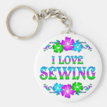 I LOVE SEWING KEY CHAIN